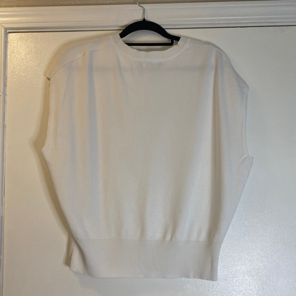 Women's Banana Republic Sweater Vest White Size M - Picture 4 of 5